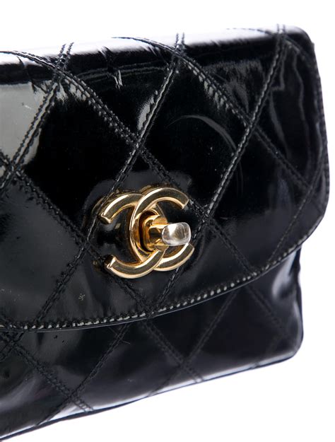 vintage chanel clutch bag|Chanel vintage quilted waist bag.